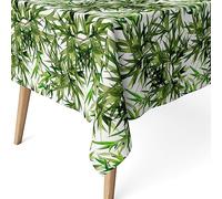 Martina Home Tovaglia resinata Caserta, 220 x 140 cm, colore: verde