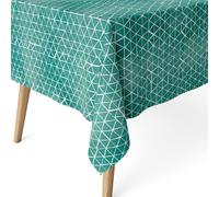 Martina Home Tovaglia resinata Cervia, 200 x 140 cm, colore: blu-200 x 140 cm