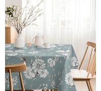 Martina Home Tovaglia resinata Daniela, rotonda, 140 cm, colore: turchese