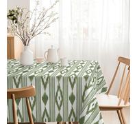 Martina Home Tovaglia resinata Islas, 220 x 140 cm, colore: verde