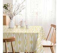 Martina Home Tovaglia resinata Islas, rotonda, 140 cm, colore: giallo