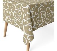 Martina Home Tovaglia resinata Loiret, 240 x 140 cm, colore: senape