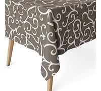 Martina Home Tovaglia resinata Loiret, 250 x 140 cm, colore: lino