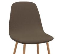 Martina Home Tunez Pack 6 coprisedia per sedie stile nordico colore Marrone