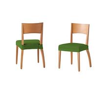 Martina Home Tunez Pack 6 unità di copridisedia per sedie colore Verde, Confezione da 6 posti