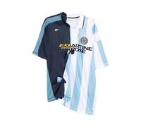 Martine Rose - Maglione a righe a maniche corte blu - - Tops - Uomo - Multicolore - M