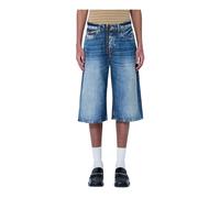 Martine Rose - Mid Rise Zip-Up Jean Shorts - - Shorts - Uomo - Blu - M