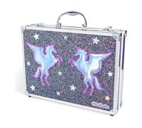 MARTINELIA Galaxy Dreams Super Case - Valigetta per trucchi con fantastici motivi unicorno, con ampia selezione di trucchi per bambini, regalo per ragazze, Multicolore, 8/34,5/26 cm, Valigetta per