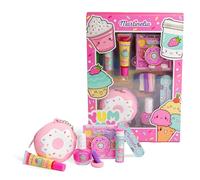 MARTINELIA - Set di Trucco con Custodia Ciambella Zippé - Gloss Fragola, Smalto ad Acqua, Balsamo Ciliegia, Palette Fard, Elastici & Lime, Confezione Regalo Ragazza