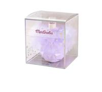 Martinelia Nebbia profumata glitterata, 100 ml - Fragranza per bambina scintillante - Eau de Toilette Nebbia morbida per la pelle profumata, routine di bellezza, bella bottiglia spray viola con tulle