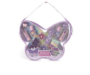 MARTINELIA Shimmer Wings Butterfly Bag - Set da trucco per bambini in borsa a farfalla con smalto glitterato, lucidalabbra, accessori per capelli e elastici per capelli colorati, Multicolore, 4/26/20