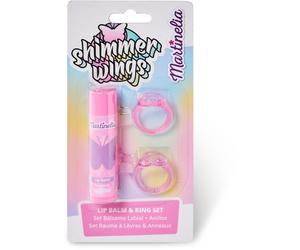 Martinelia Shimmer Wings Lip Balm & Ring Set set per bambini