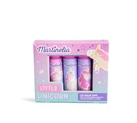 MARTINELIA - Trio Balsami Labbra Unicorno per Bambini - Set di 3 Balsami per Labbra Idratanti - Regalo per Ragazze
