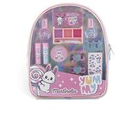 MARTINELIA Yummy Bag Beauty Set - Set da trucco per bambini colorato con smalto per unghie, balsamo per labbra, ombretto in pratico zaino per bambini, Multicolore, 5/24/29,5 cm, Borsa per trucchi