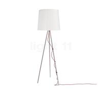 Martinelli Luce Eva Lampada da terra, alluminio/bianco - ø50 cm
