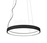 Martinelli Luce Lunaop Sospensione LED, nero, ø80 cm, commutabile