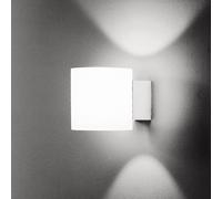 Martinelli Luce Tube applique, paralume vetro 10cm Martinelli Luce