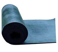 Lastra in gomma nera 2 - 3 - 4 - 5 mm. Altezza 150 cm. - pavimento gomma liscia