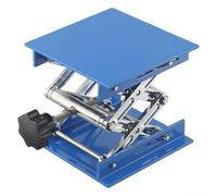Martinetto a forbice da laboratorio, Tavolo di sollevamento in alluminio, Altezza regolabile 80-325mm, Supporto manuale per laboratori di fisica e chimica, Piattaforma rivestita in ossido