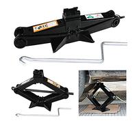 Martinetto a forbice per auto, 2 tonnellate, antiruggine, con manovella, altezza massima di 39 cm, per Opel Corsa, Astra, Zafira, Insignia, Meriva, Audi A3, A4, A5, Q3