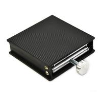 Martinetto da laboratorio in alluminio per esperimenti scientifici, altezza regolabile 30-90 mm, capacità 10 kg, struttura in acciaio inossidabile e alluminio, 90 × 90 mm (nero)