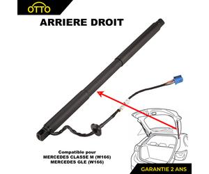 Martinetto Destra Cofano Elettrico Equivalent A1668900000 A1668901130 1668901130