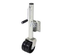 Martinetto for rimorchio girevole rotondo a 6 pollici a doppia ruota solida Sidewind con bullone su capacità 650 kg Accessori for parti di camper for barche a ruota fantino,Precise Fit