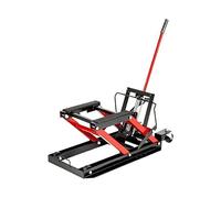 Martinetto idraulico a forbice for moto 1500/1700 LBS Capacità di carico Paranco portatile regolabile Stand Lift Tool Gomma antiscivolo Per uso fai da te(1500LBS Red)