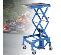 Martinetto idraulico a forbice per moto, sollevatore a pedale con ruote bloccabili, capacità di carico, regolazione dell'altezza, cuscinetto in gomma antiscivolo, materiale in acciaio