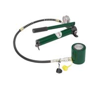 Martinetto idraulico da 20 tonnellate + pompa manuale cp-180 con manometro, kit di alimentazione per martinetto idraulico a basso profilo da 2 pollici, piccolo martinetto idraulico portatile da 20 t