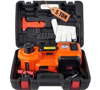 MARTINETTO IDRAULICO ELETTRICO AUTO 12V 5T CRIC SOLLEVATORE CON COMPRESSORE KIT