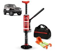 Martinetto idraulico portatile con ascensore Mate, 4x4 Off Road Jack per | Gamma di sollevamento regolabile da 30,5 a 113,5 cm, design adattabile all'inclinazione da 0 a 30°, borsa portatile