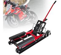 Martinetto sollevatore idraulico per moto, capacità di carico libbre, leva a pedale, ruote, blocco di sicurezza per moto da cross e motoslitte