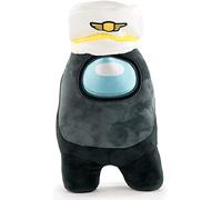 MARTINEX Among Us - Peluche w Accessorio - Cappello Capitani Nero (30 cm)