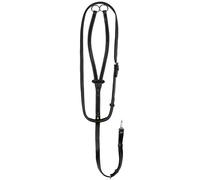 Martingala a collier in cuoio con cuciture a contrasto Equestro