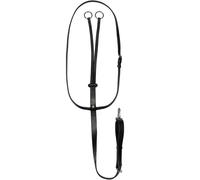 Martingala a collier in cuoio con cuciture argento Equestro