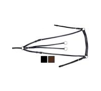 Martingala da caccia in cuoio con fibbie inox Tattini