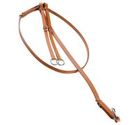 Martingala western pool's in cuoio artigianale a collier con doppia regolazione