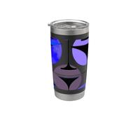 Martini ispirati agli anni Cinquanta Atomic in blu e viola melanzana Bicchiere termico in acciaio inox doppia parete