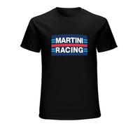 Martini Racing Logo O-Neck 100% Cotton Short Sleeve Unisex T-Shirt XXL