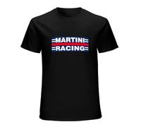 Martini Racing O-Neck 100% Cotton Short Sleeve Unisex T-Shirt M