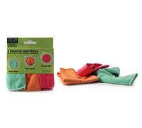 Martini Spa - Home Utility - Panni Multiuso in Microfibra, Colore Verde, Rosa e Arancione, 30x33 cm, 3 unità