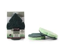 martini SPA - Home Utility - Spugne in cellulosa con Fibra disincrostante, Forma Foglia, Colore Verde, 39g, 2 unità