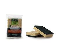 martini SPA - Home Utility- Spugne in cellulosa e fibra abrasiva, fibra verde e cellulosa naturale, 2 unità