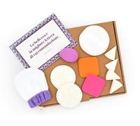 martini SPA - Make-up and Demake-up - Kit composto da 1 guantino e 2 dischetti e 4 triangolie 2 pad e 1 ovetto e 1 piumino in cotone con confezione regalo e biglietto, 28,5x22,5x5 cm, 11 unità
