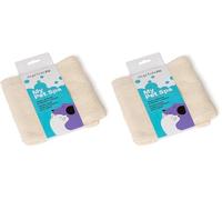 martini SPA - My Pet Spa - Panno Delicato in bambù e Cotone 50x50 cm per toelettatura degli Animali, Colore Beige, 1 unità - Made in Italy - (Confezione da 2)