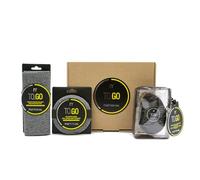 martini SPA - To.Go Carbone - Kit composto da 1 Spugna corpo ai Carboni attivi, 1 Pad doppia azione e 1 Striscia in tessuto esfoliante, con confezione regalo, 28x22x5 cm, 3 unità