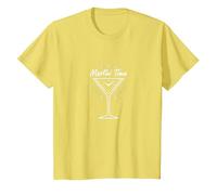 Martini Time Cocktail Hour Happy Hour Celebrazione Maglietta, Bambini, Limone, 10 Anni
