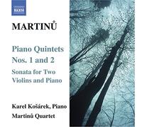 Bohuslav Martinu Piano Quintets Nos. 1 and 2 (Martinu Quartet, Kosarek) (CD)