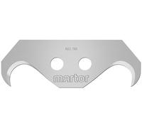 MARTOR 10 x Lama a gancio, Lama di ricambio per coltelli a gancio, Coltello di sicurezza, 19 mm, affilato, in Erogatore, utilizzabile in 2 pieghe, No. 98